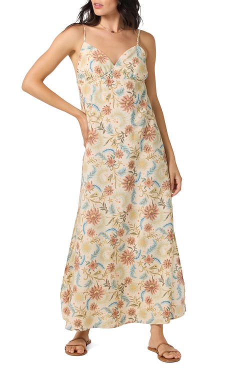 Althea Lunar Print Sleeveless Maxi Dress