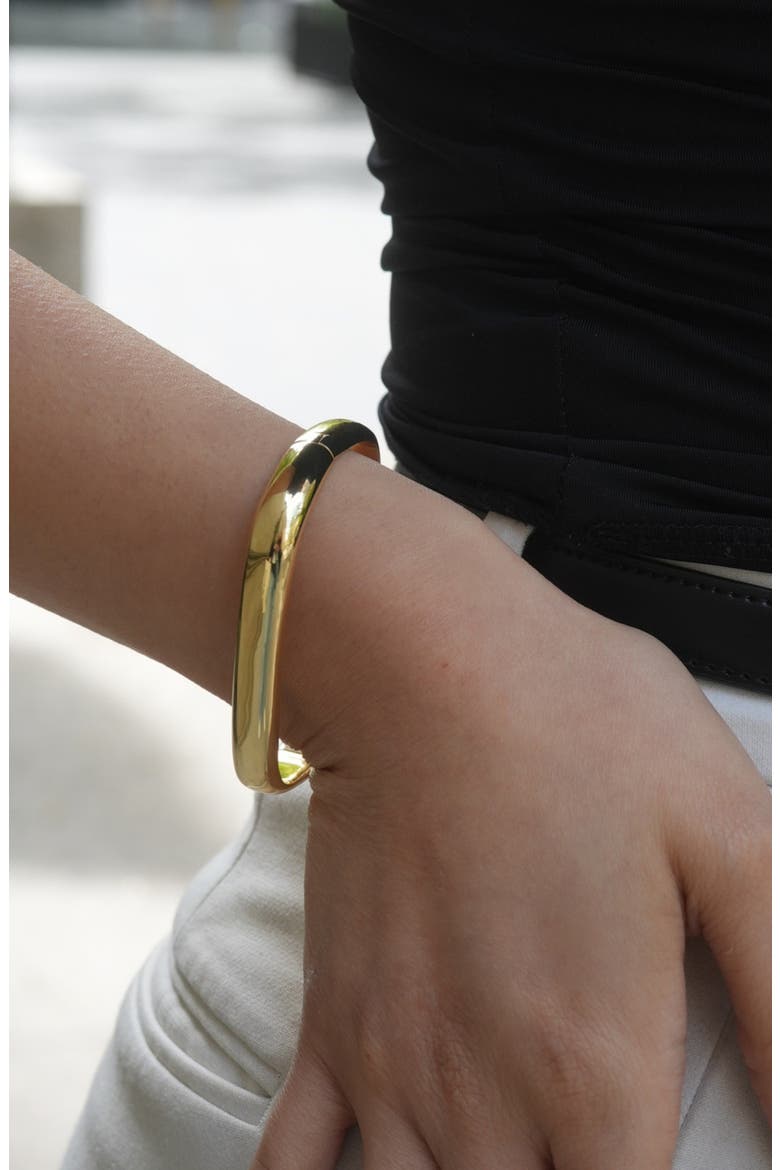 Hinge Bangle, Alternate, color, GOLD