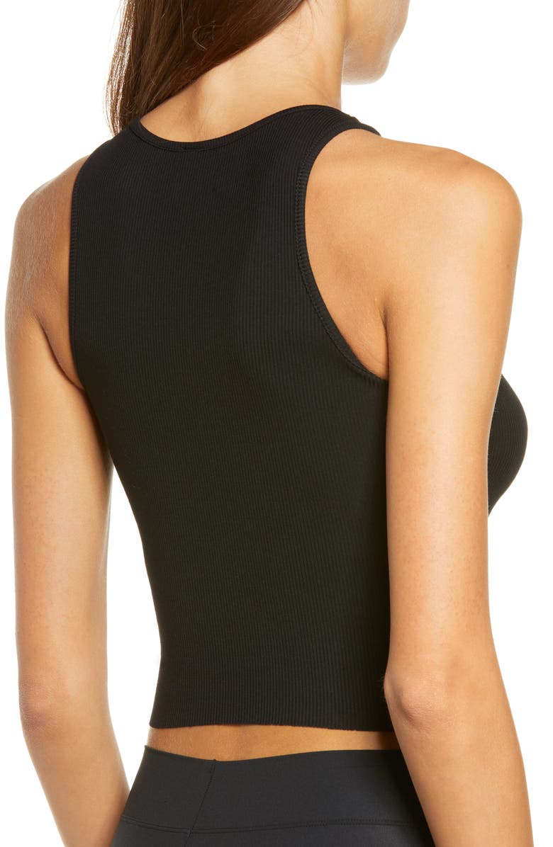 SKIMS Lounge Cutout Rib Crop Pajama Tank, Alternate, color, 