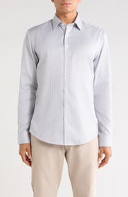 Nordstrom Trim Fit Striped Button Up Shirt