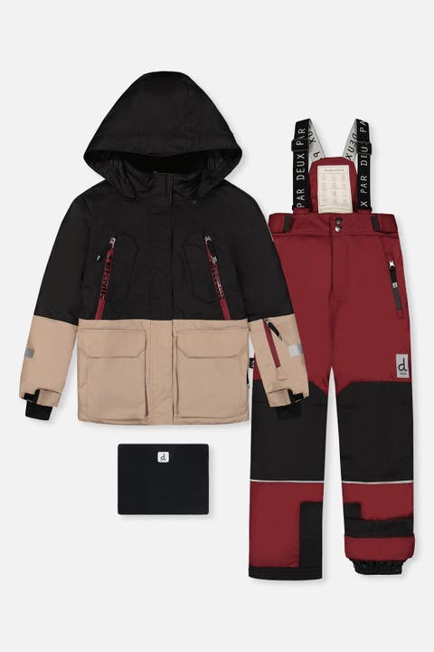 Teknik Fleece Lined Jacket & Pants Two Piece Snowsuit