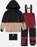 Deux par Deux Teknik Fleece Lined Jacket & Pants Two Piece Snowsuit