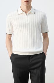 MANGO Zip Placket Polo