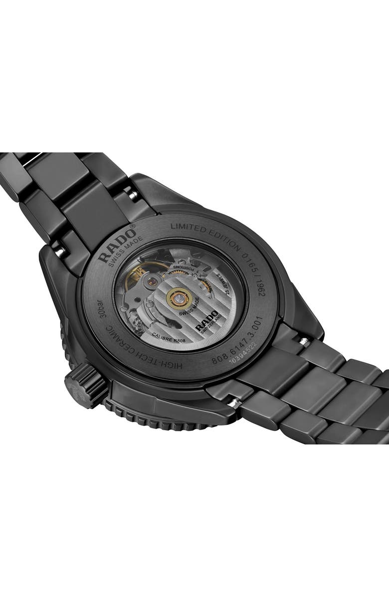 RADO Captain Cook Limited Edition Ceramic Bracelet Watch, 43mm, Alternate, color, 