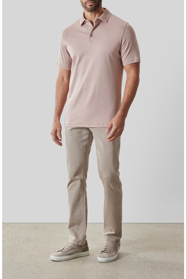 Georgia Pima Cotton Polo, Alternate, color, POWDERY CORAL
