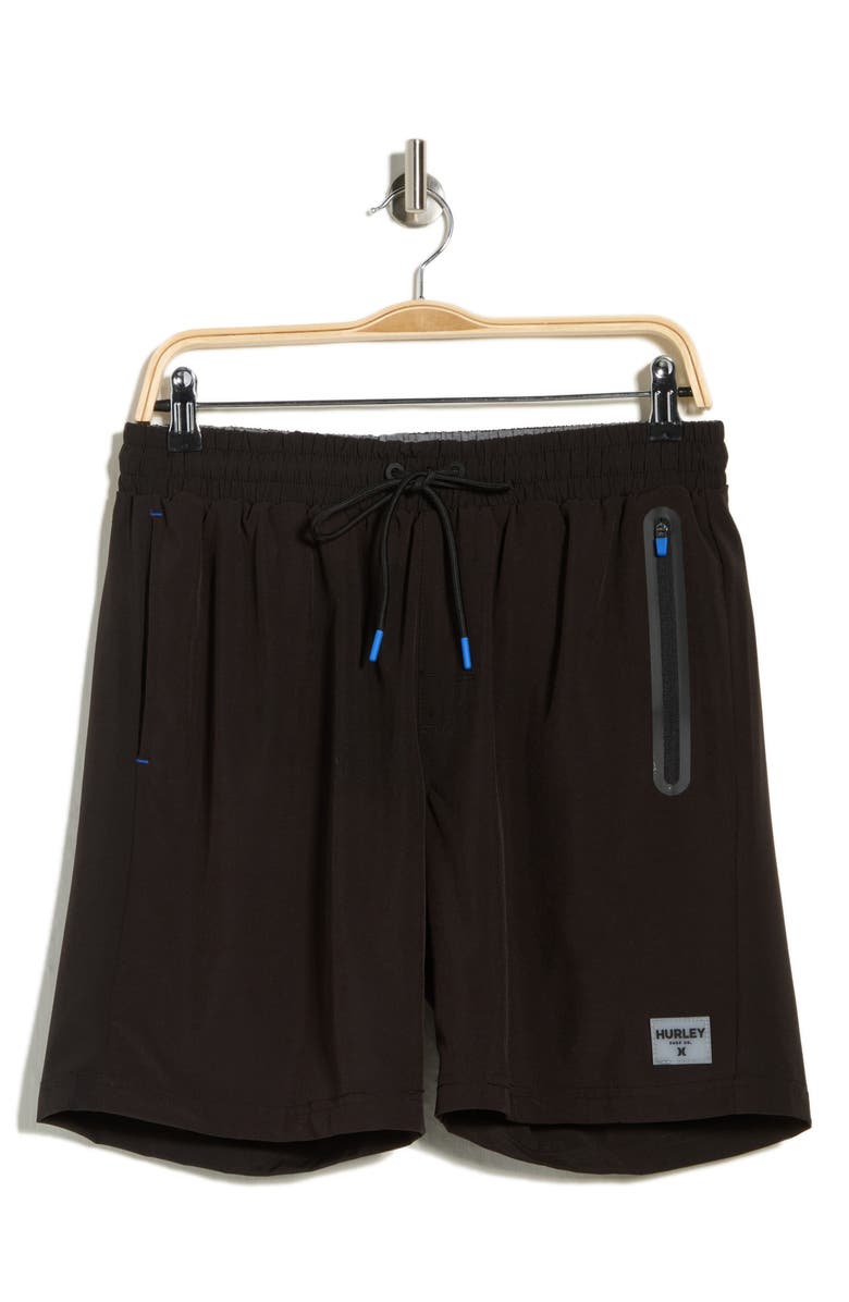 Hurley Passenger Volley Swim Shorts, Alternate, color, Black