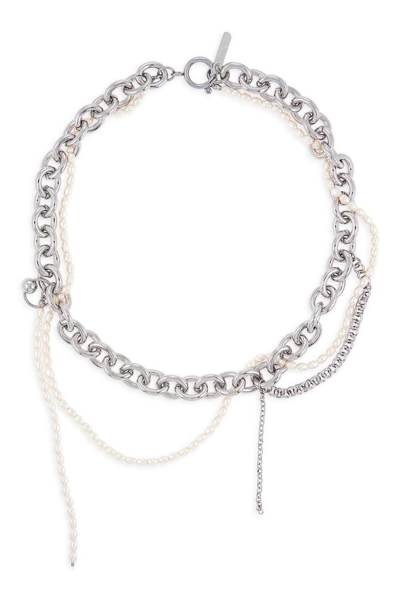 Salem Choker Necklace, Main, color, PALLADIUM