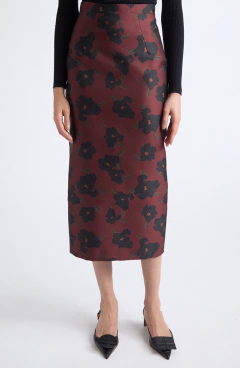 Lorelei Floral Pencil Skirt