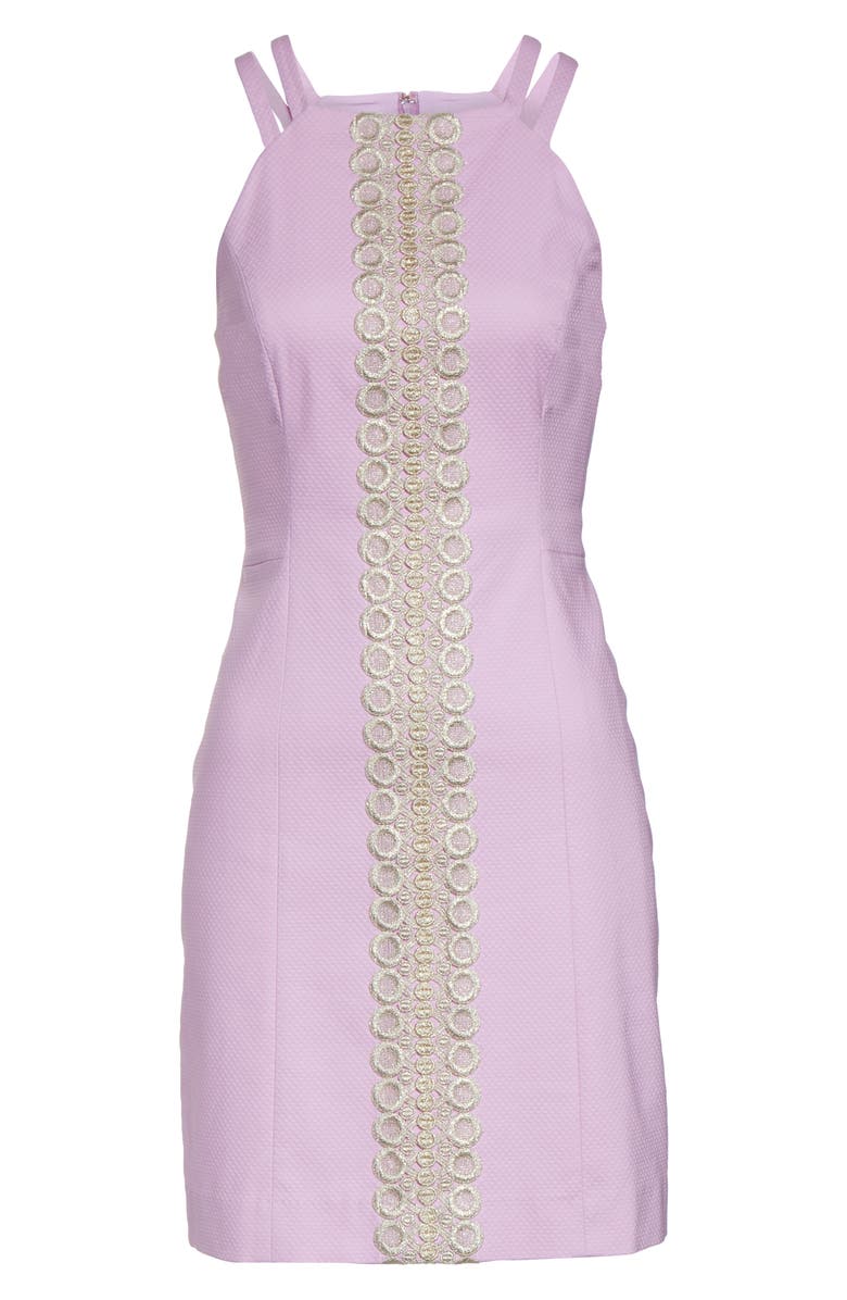 Lilly Pulitzer<sup>®</sup> Pearl Piqué Sheath Dress, Alternate, color, Lilac Freesia