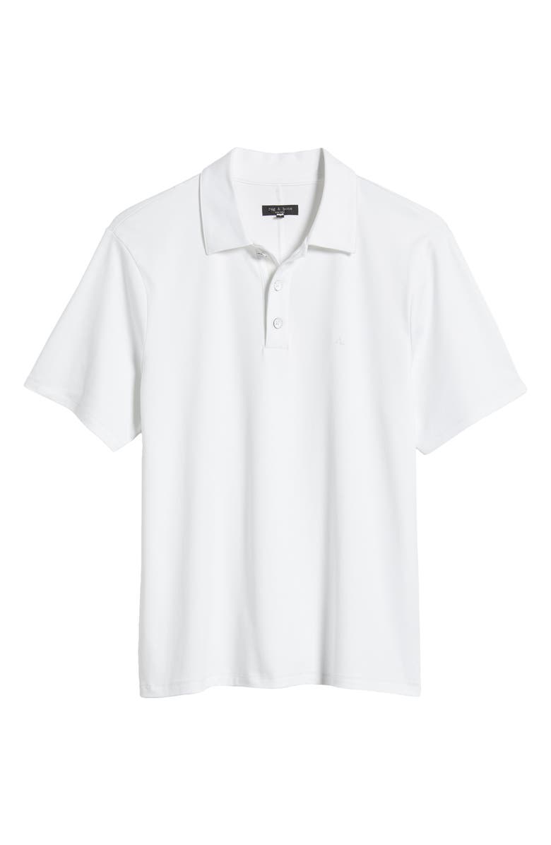rag & bone Pure Pima Polo, Alternate, color, White