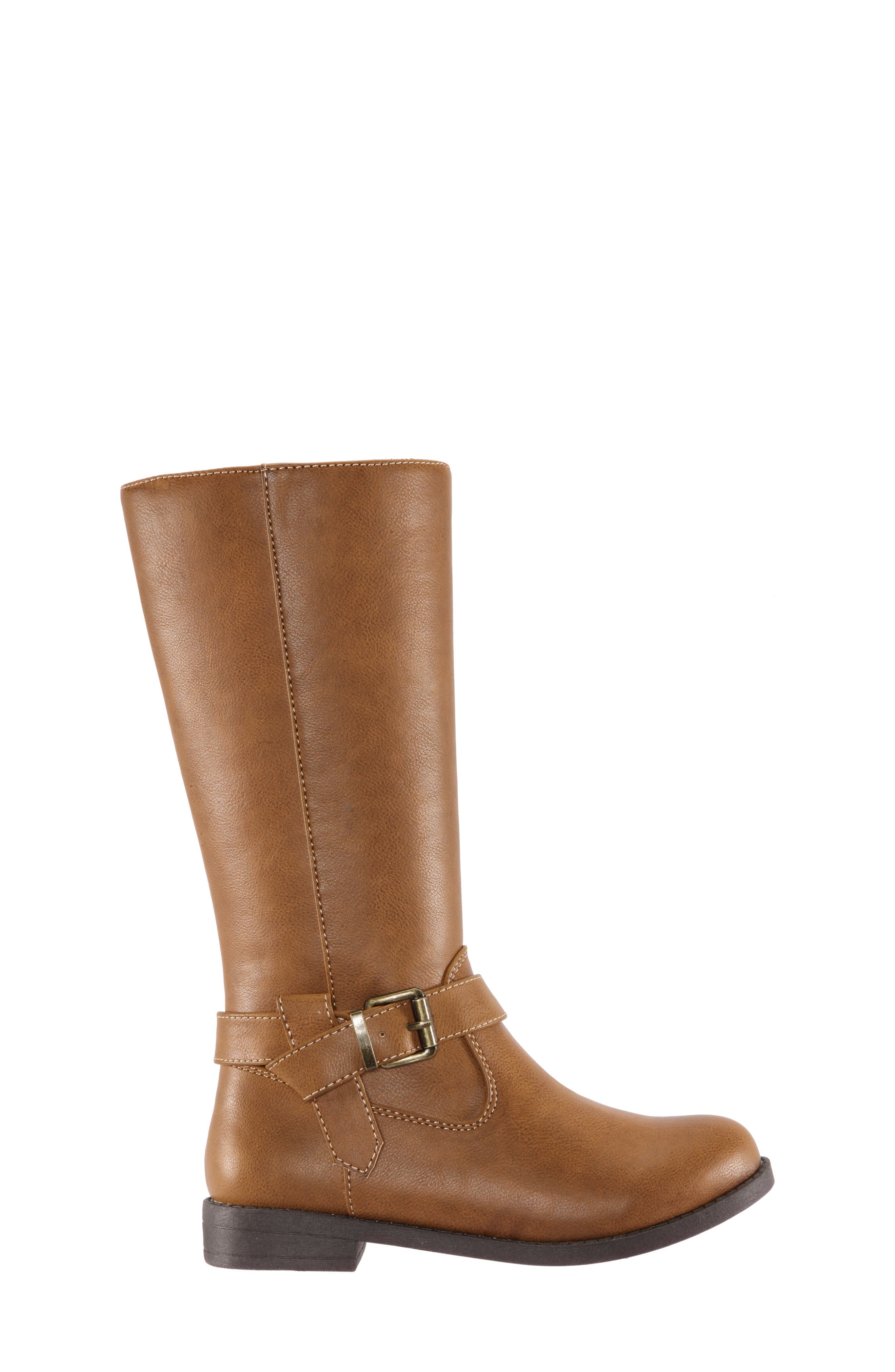 Galaxy Tall Riding Boot, Alternate, color, SADDLE TUMBLED
