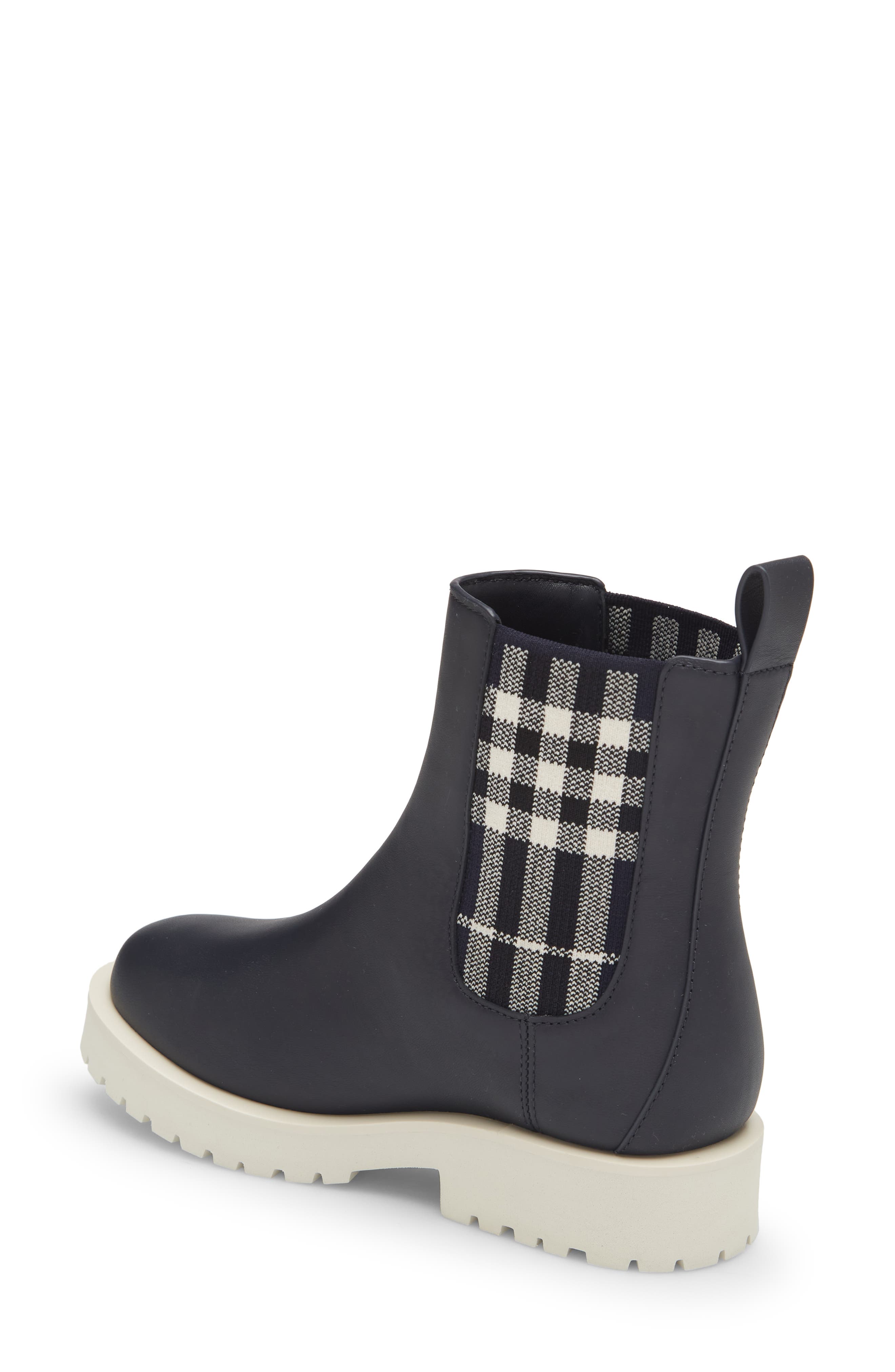 Burberry Kids' Dearington Check Chelsea Boot, Alternate, color, 