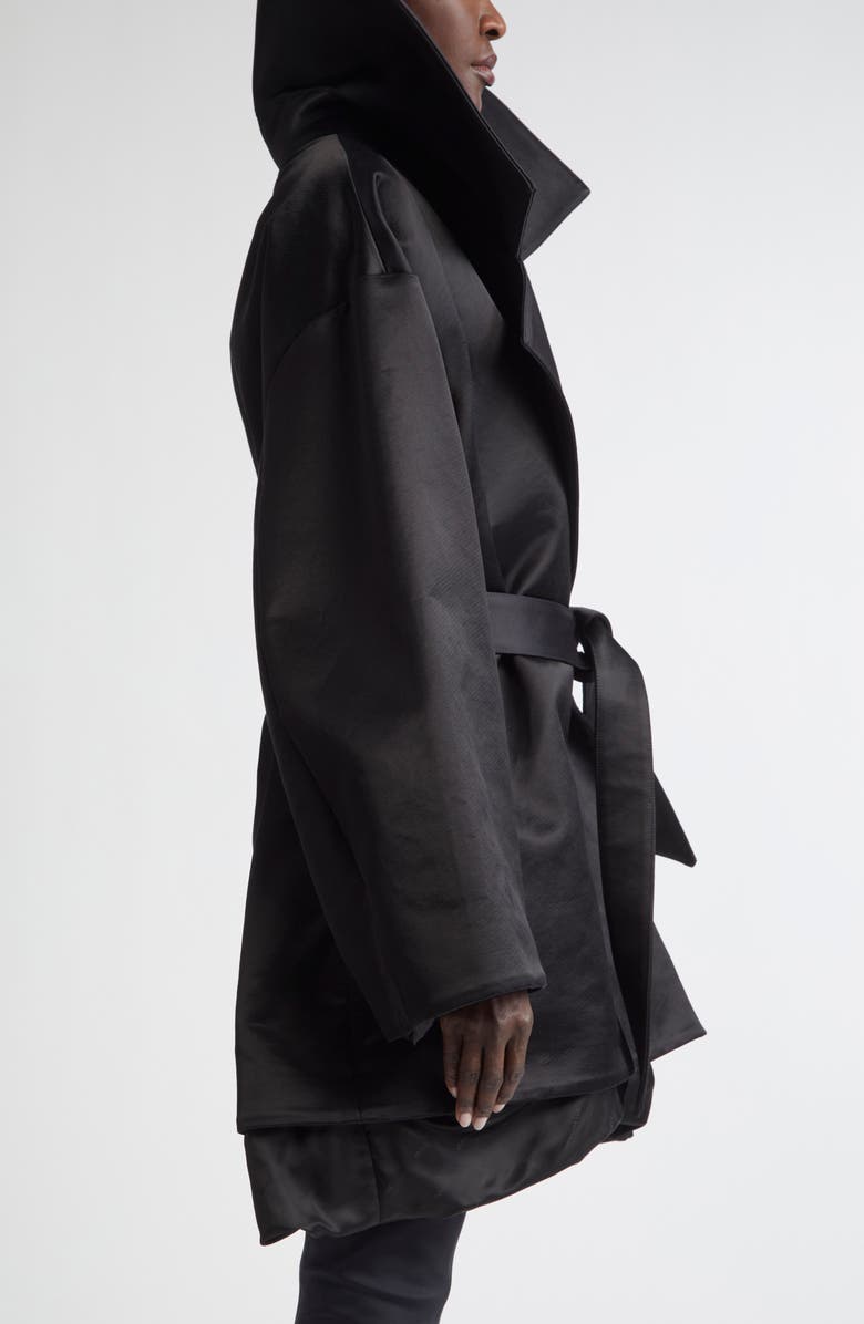 Balenciaga High Collar Wrap Jacket, Alternate, color, 