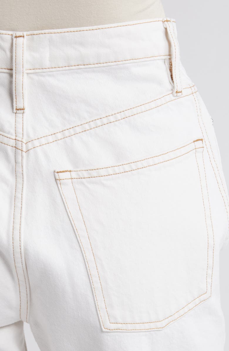 FRAME High Waist Raw Hem Denim Shorts, Alternate, color, Au Natural Clean