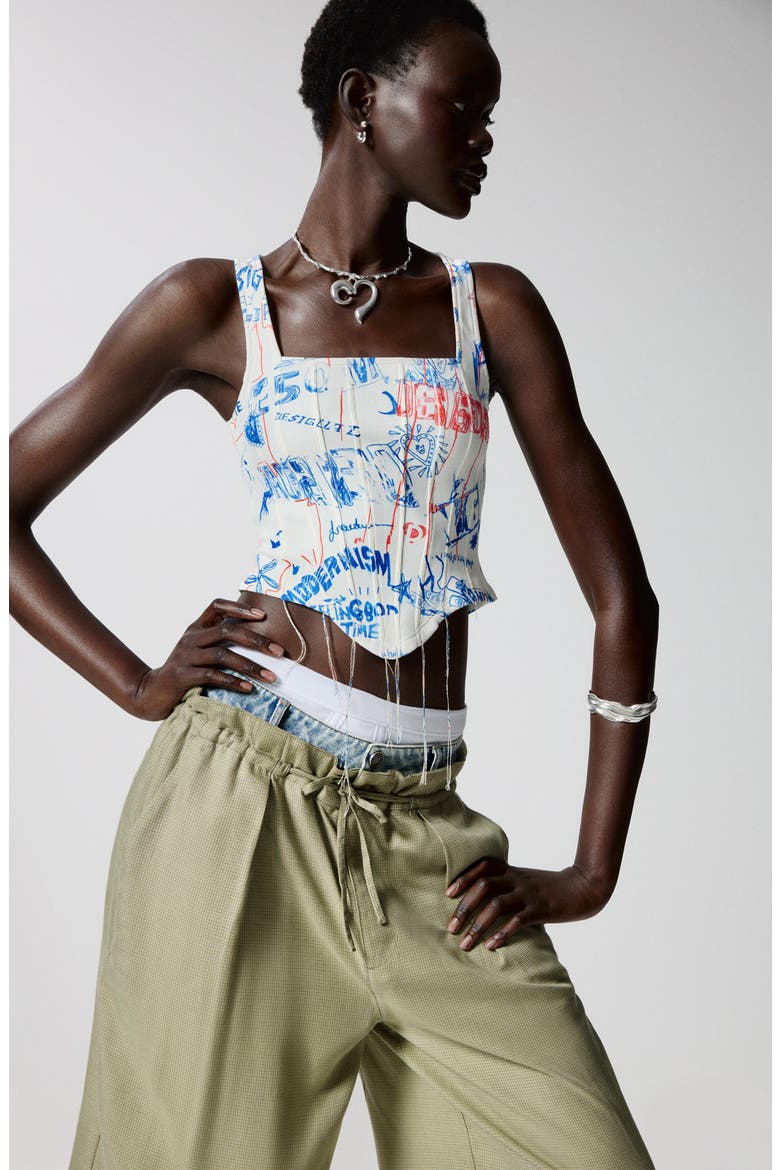 Paperbag Waist Pants, Alternate, color, LIGHT GREEN