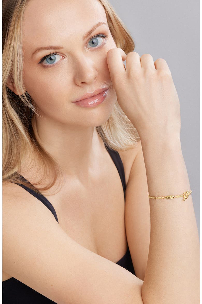 Superfine Signature Caviar Station Bracelet, Alternate, color, GOLD