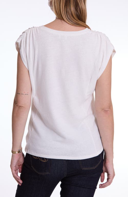 Cache Coeur Lucile Maternity/nursing T-shirt In Natural