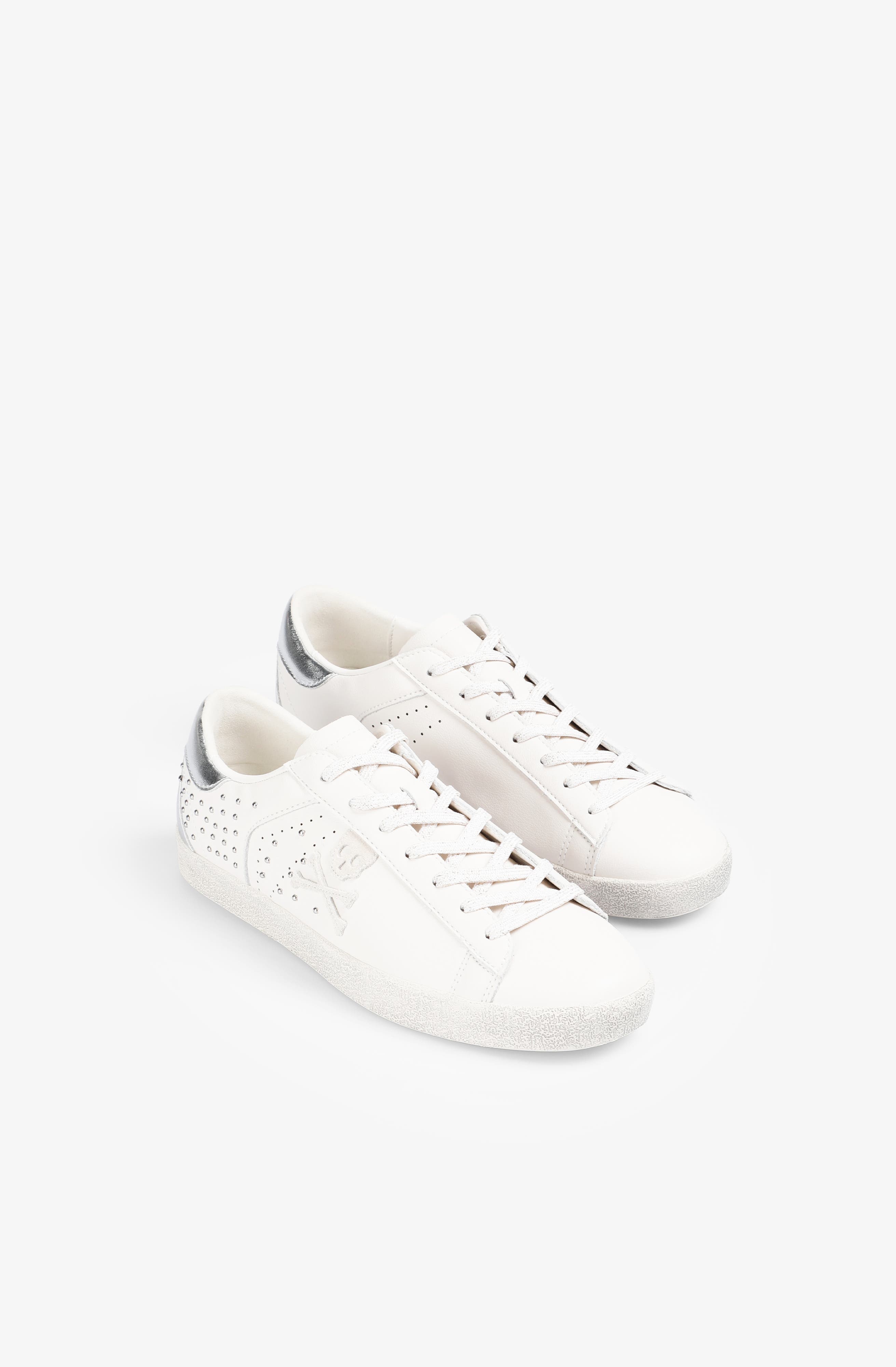 Scalpers Henry Studs Sneakers, Alternate, color, Offwhitesilver