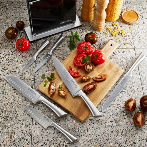 Cuisine::pro ® Damashiro Kin 7pc Knife Block Set In Silver