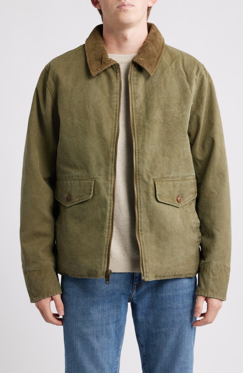 Schott NYC Countryman's Sunset Cotton Canvas Zip-Up Jacket | Nordstrom