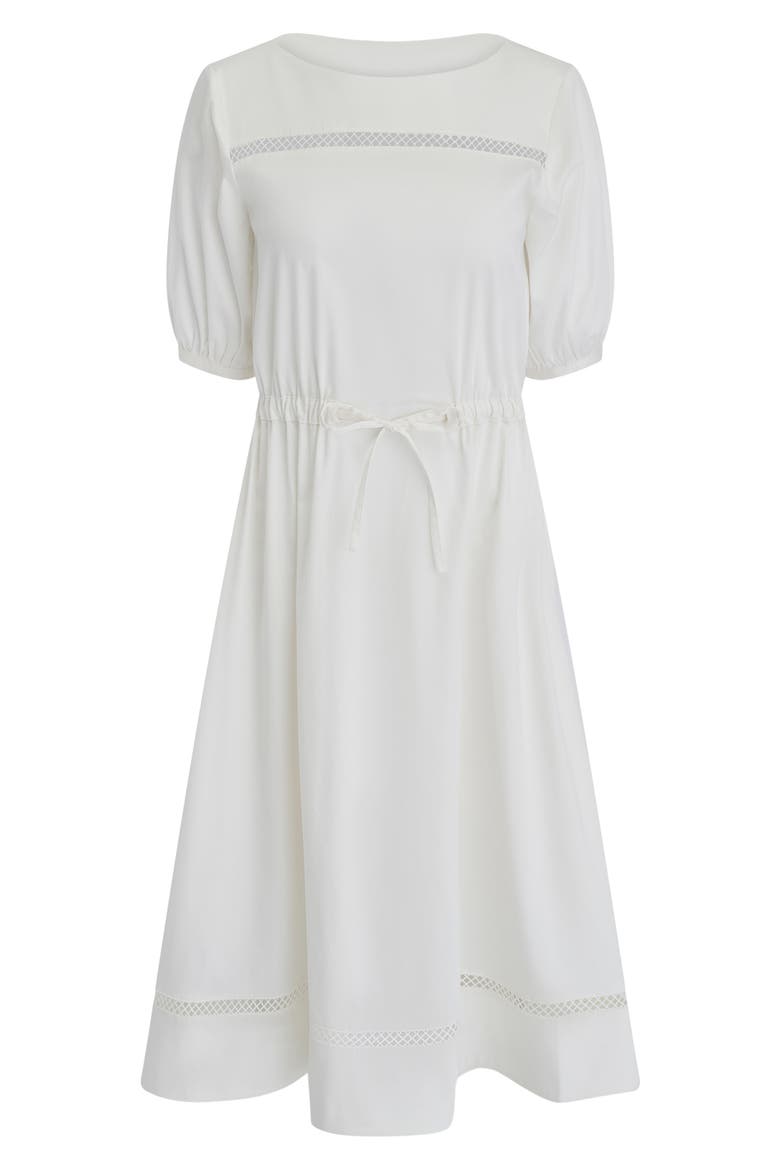 Short Sleeve A-Line Dress, Alternate, color, CREAM
