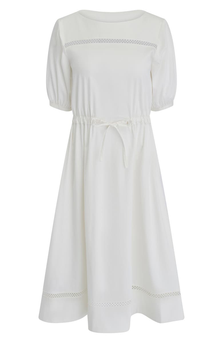 DONNA KARAN WEEKEND Short Sleeve A-Line Dress, Alternate, color, Cream