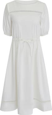 Donna Karan New York Short Sleeve A-Line Dress