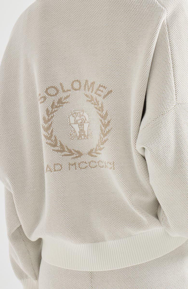 Brunello Cucinelli Honeycomb stitch sweatshirt, Alternate, color, Panama