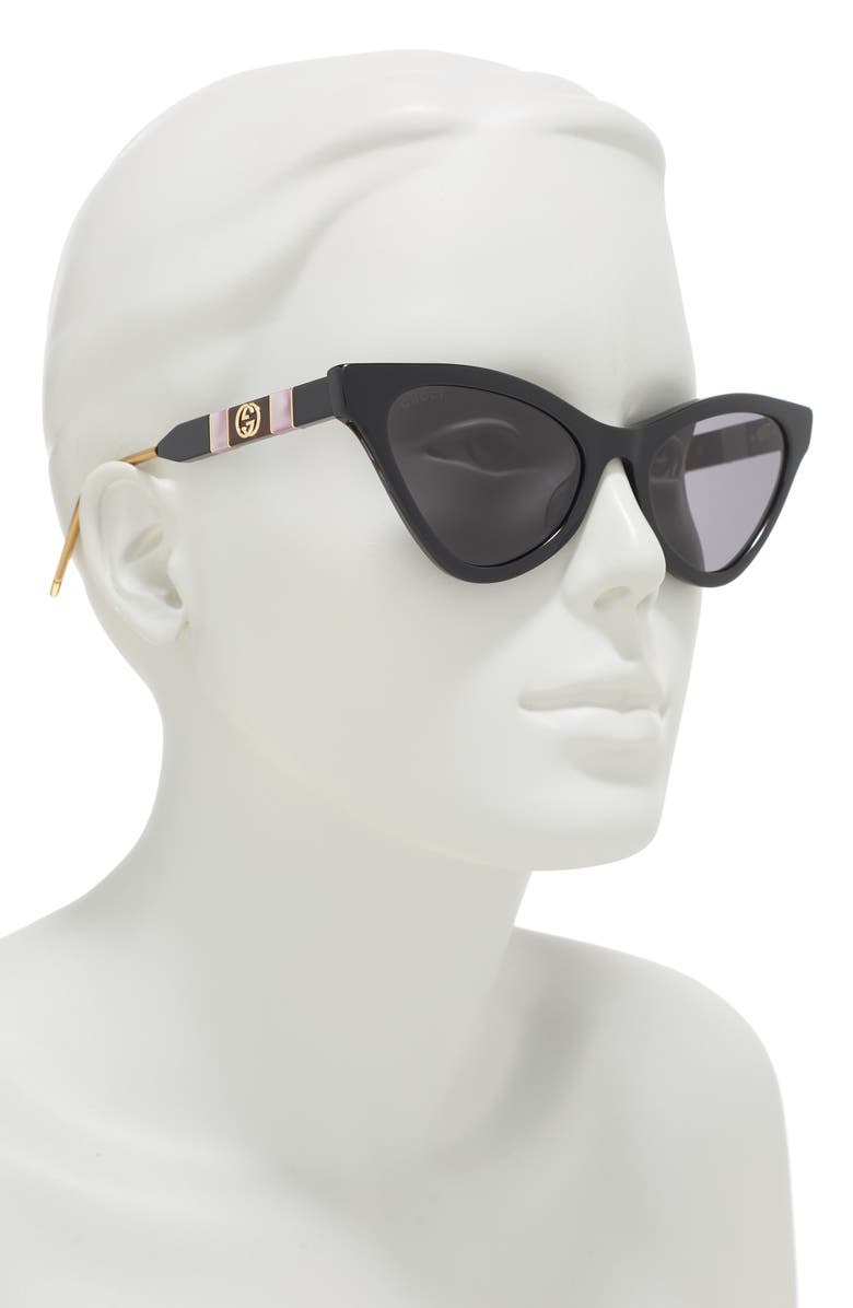 Gucci 64mm Cat Eye Sunglasses, Alternate, color,