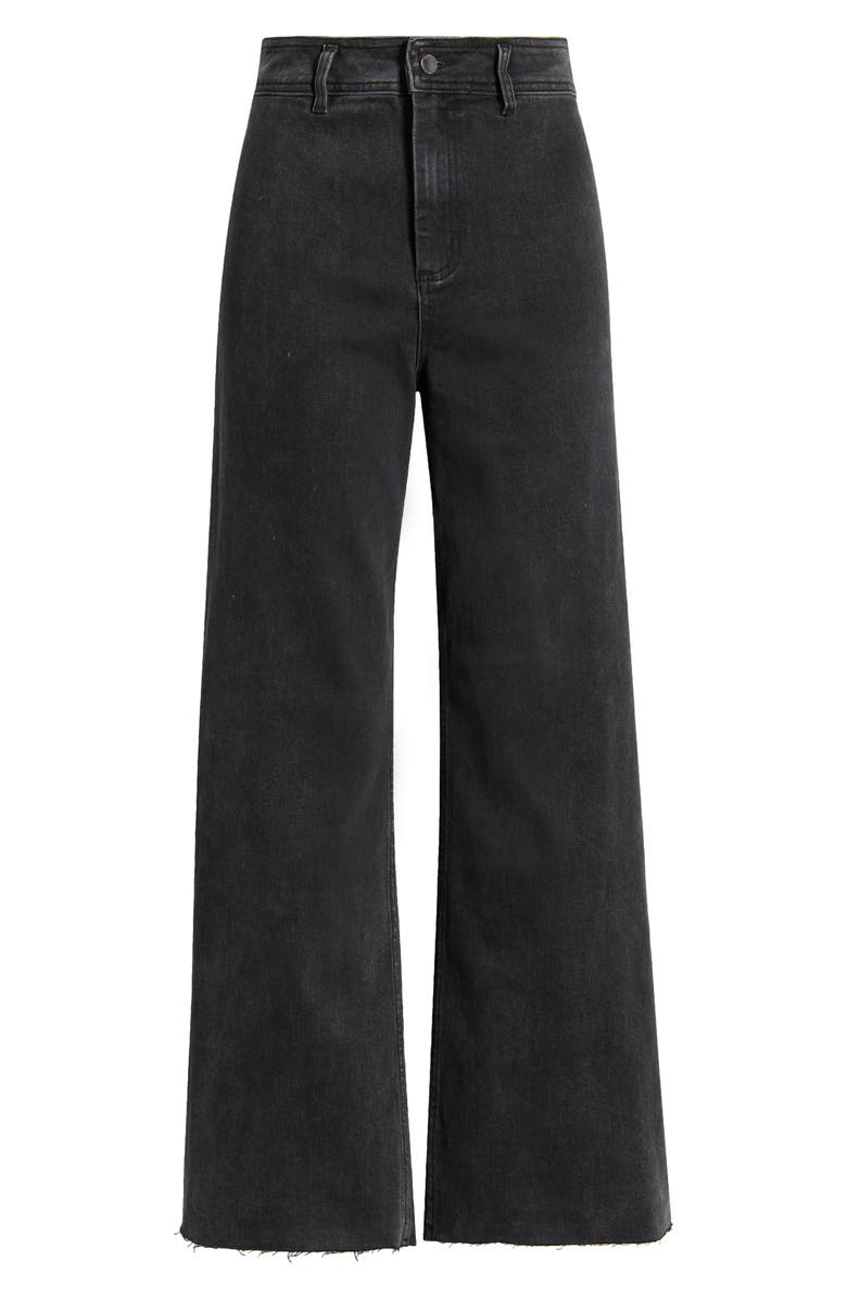 Rip Curl Holiday High Waist Wide Leg Jeans, Alternate, color, Washed Black