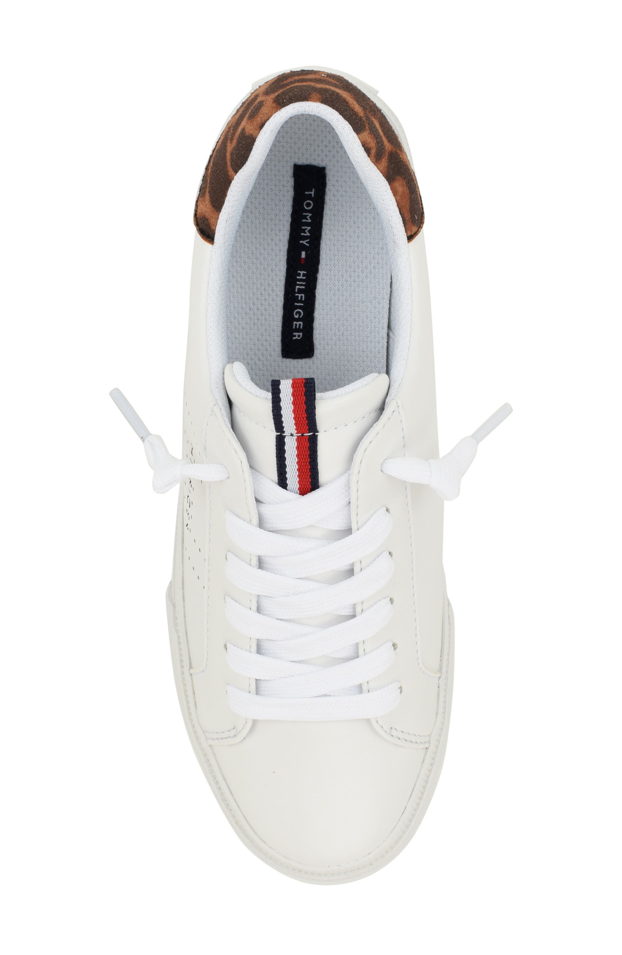 Lustina Sneaker, Alternate, color, WHITE/ TAN MULTI