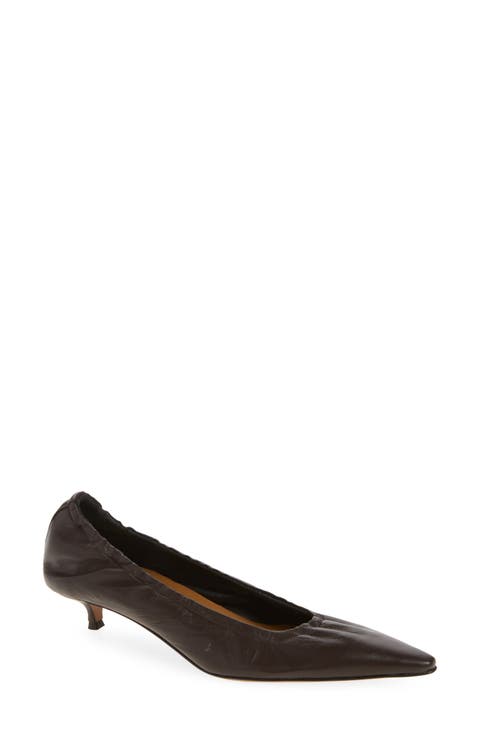 Petina Leather Pointed Toe Pump