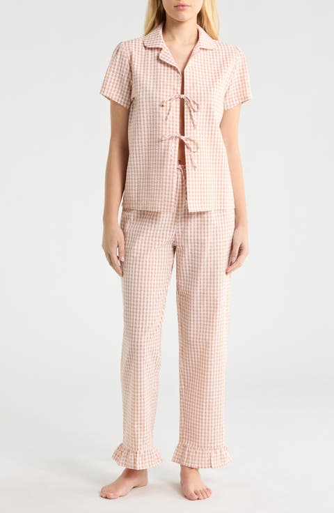 Gingham Seersucker Pajamas