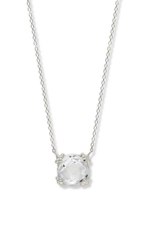 Dew Drop Cluster Topaz Pendant Necklace