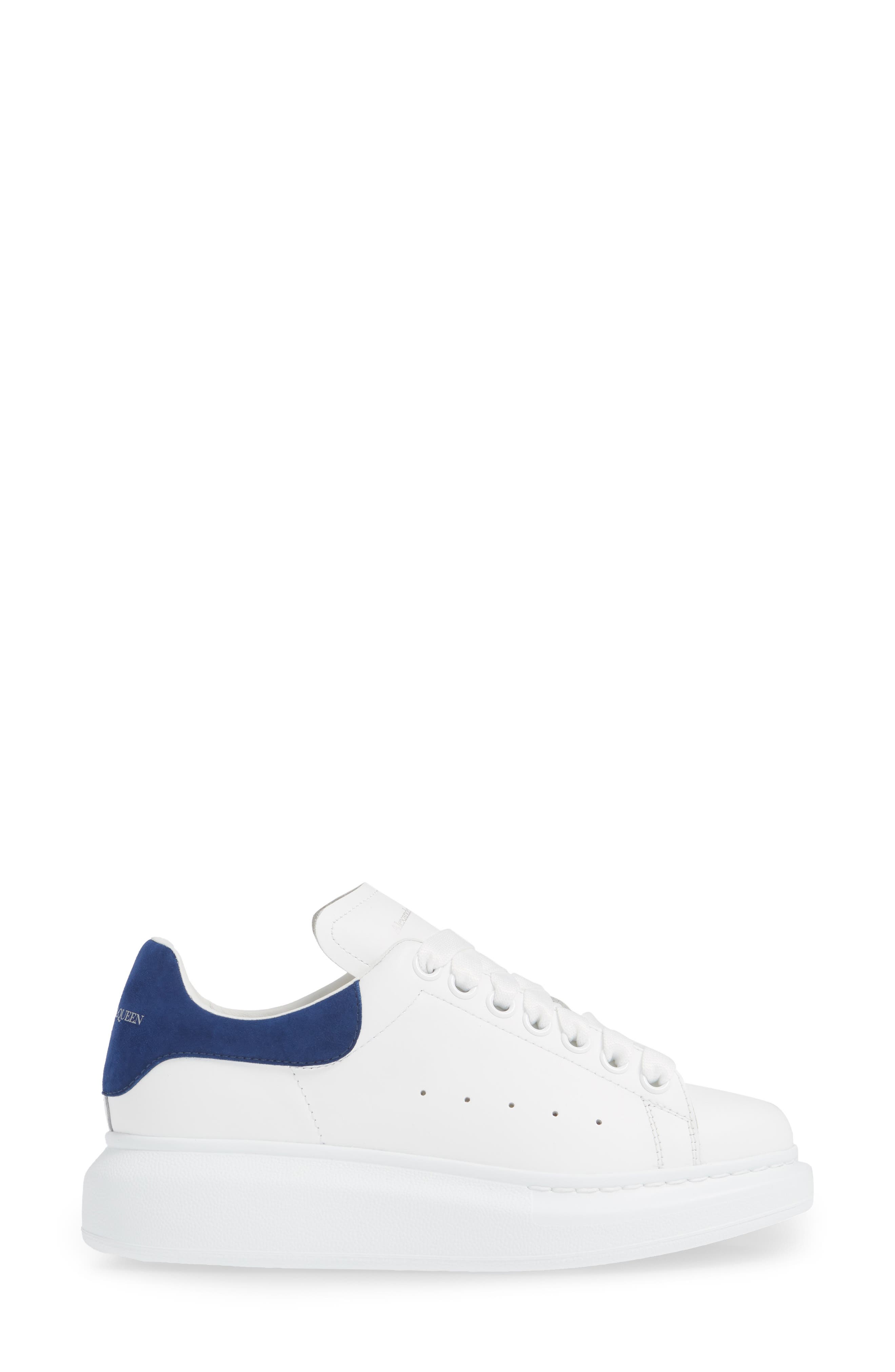 Oversized Sneaker, Alternate, color, WHITE/ PARIS BLUE
