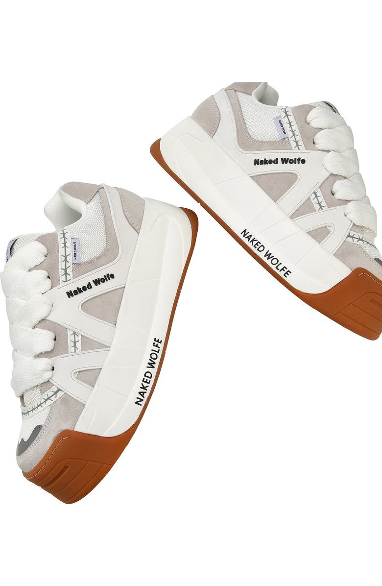 Naked Wolfe Slide Sneaker, Alternate, color, White