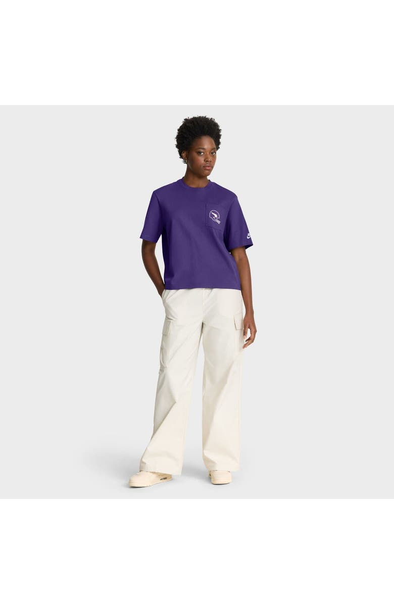 Nike Women's Nike Purple Minnesota Vikings Rewind Pocket Boxy T-Shirt, Alternate, color, Purple