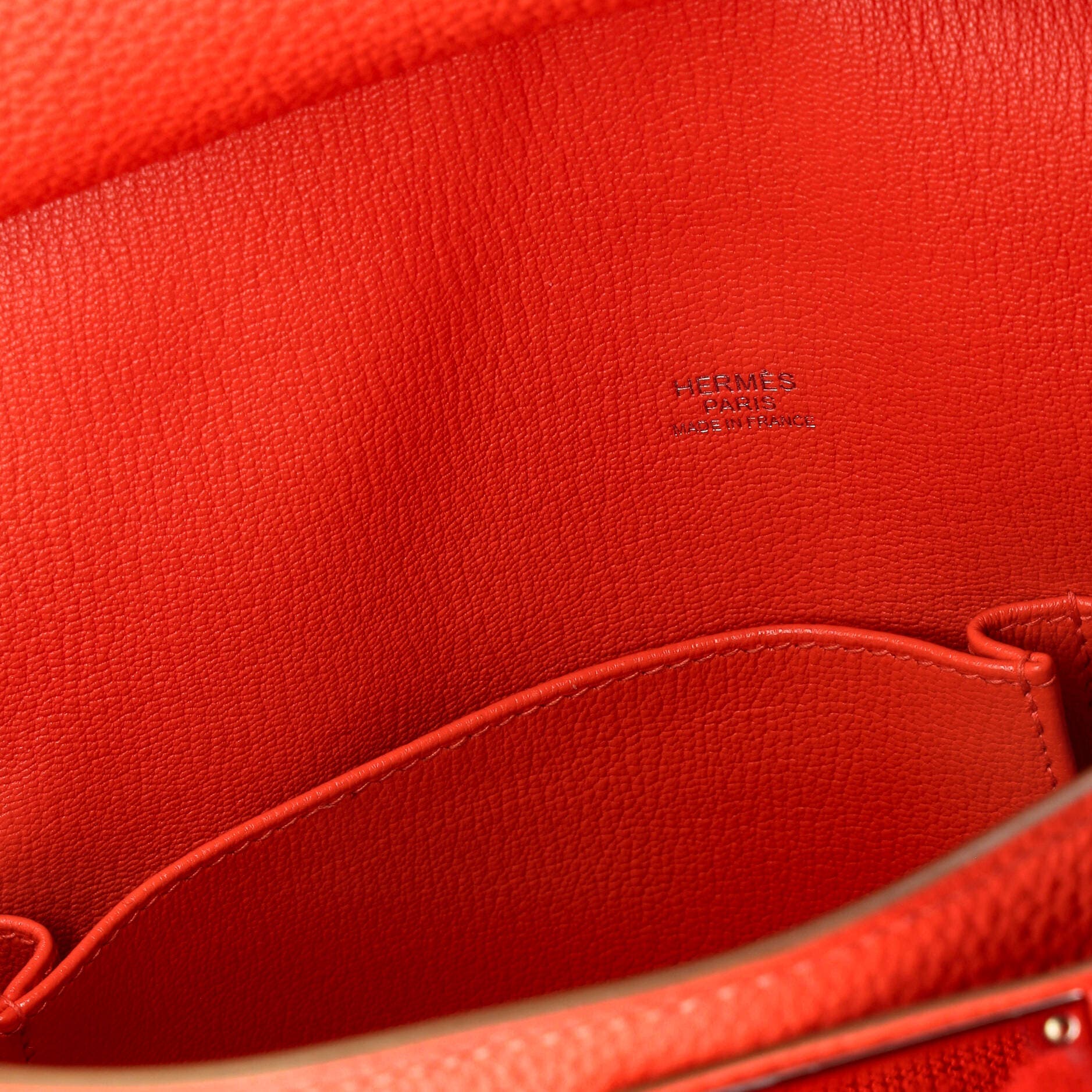 Pre-Owned Hermes Jypsiere Bag Clemence 31, Alternate, color, Rouge Pivoine