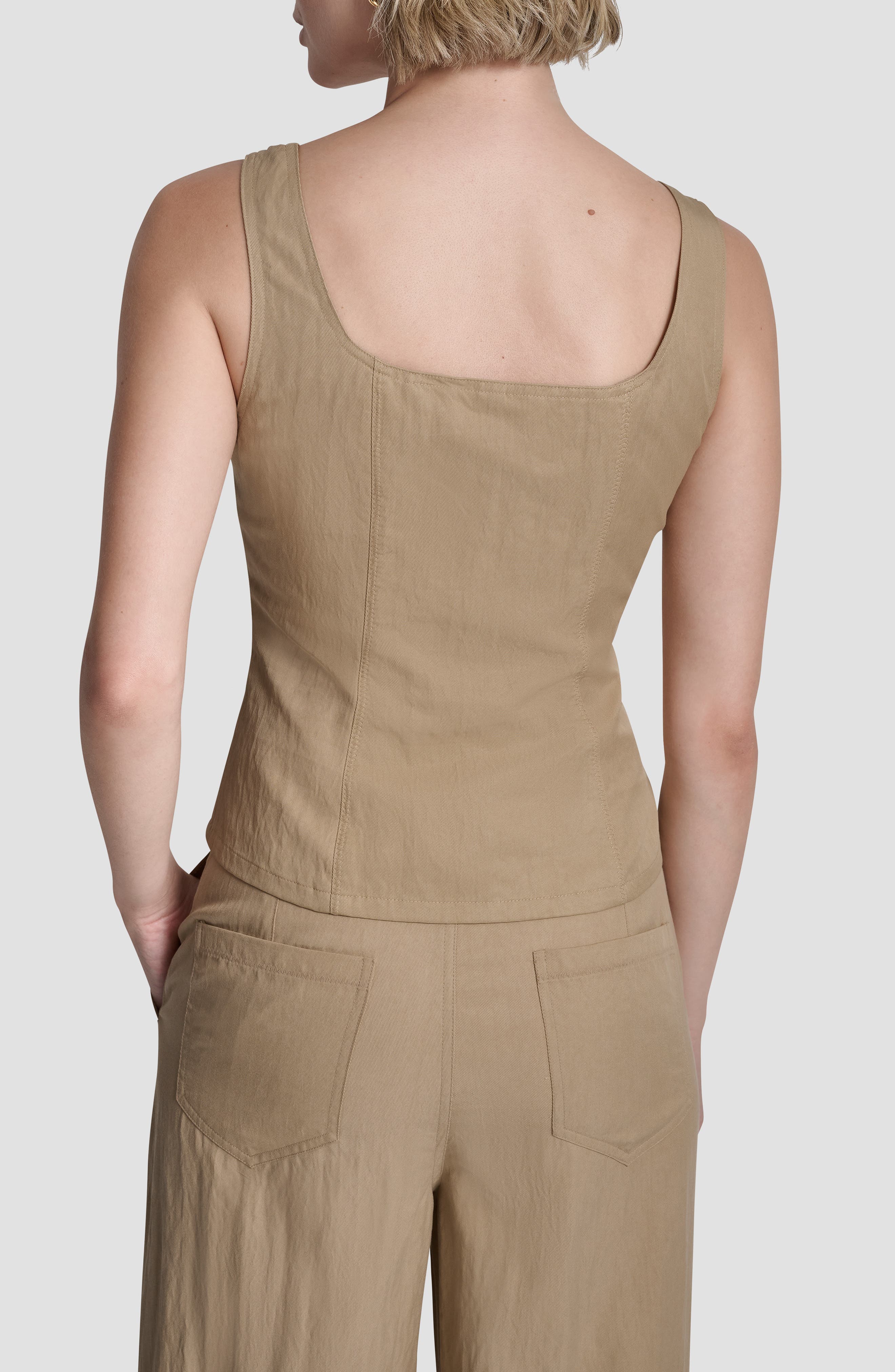 Zigzag Stitch Corset Top - image 4