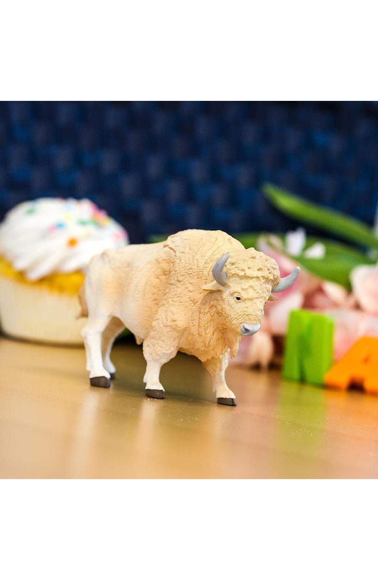 Safari Ltd. White Buffalo Kids Toy Figure, Alternate, color, NO COLOR