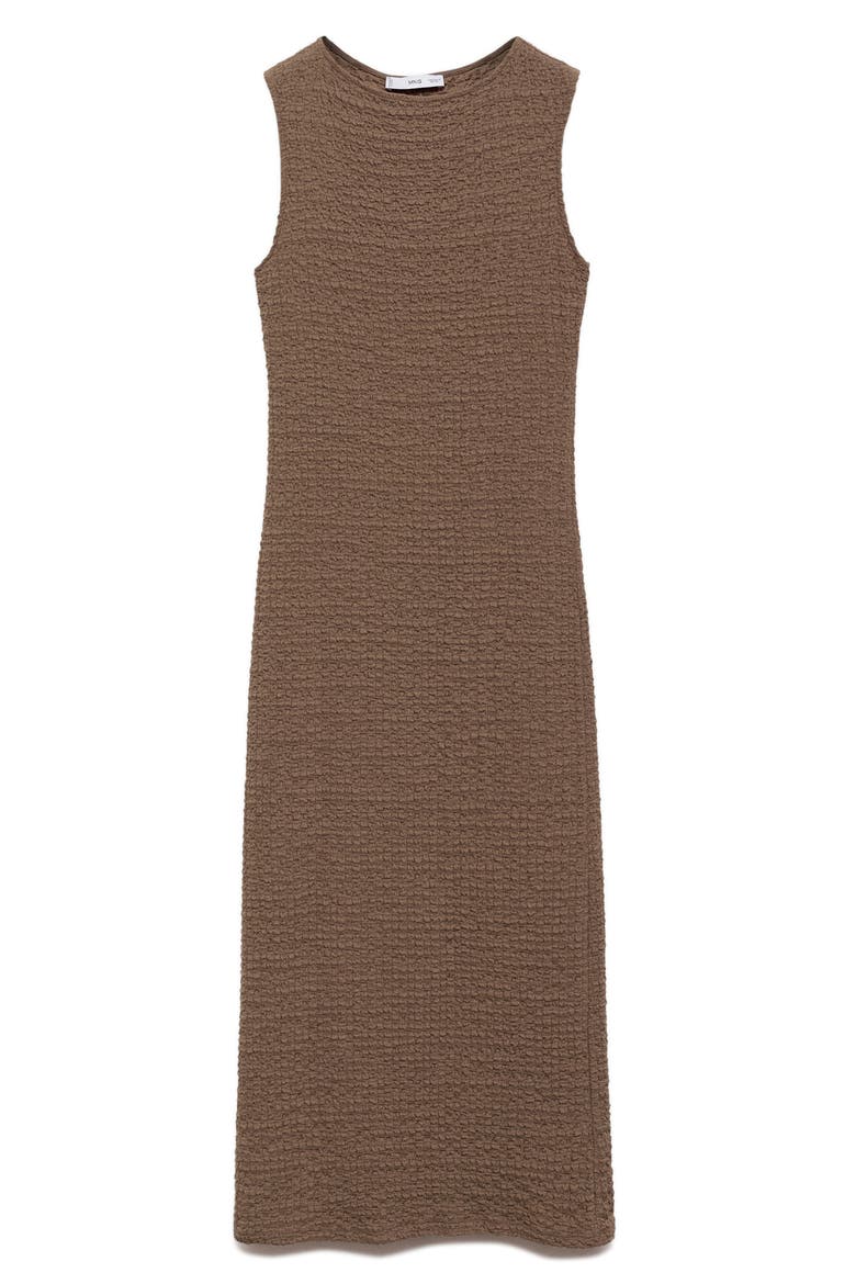 Texture Sleeveless Maxi Dress, Alternate, color, BEIGE