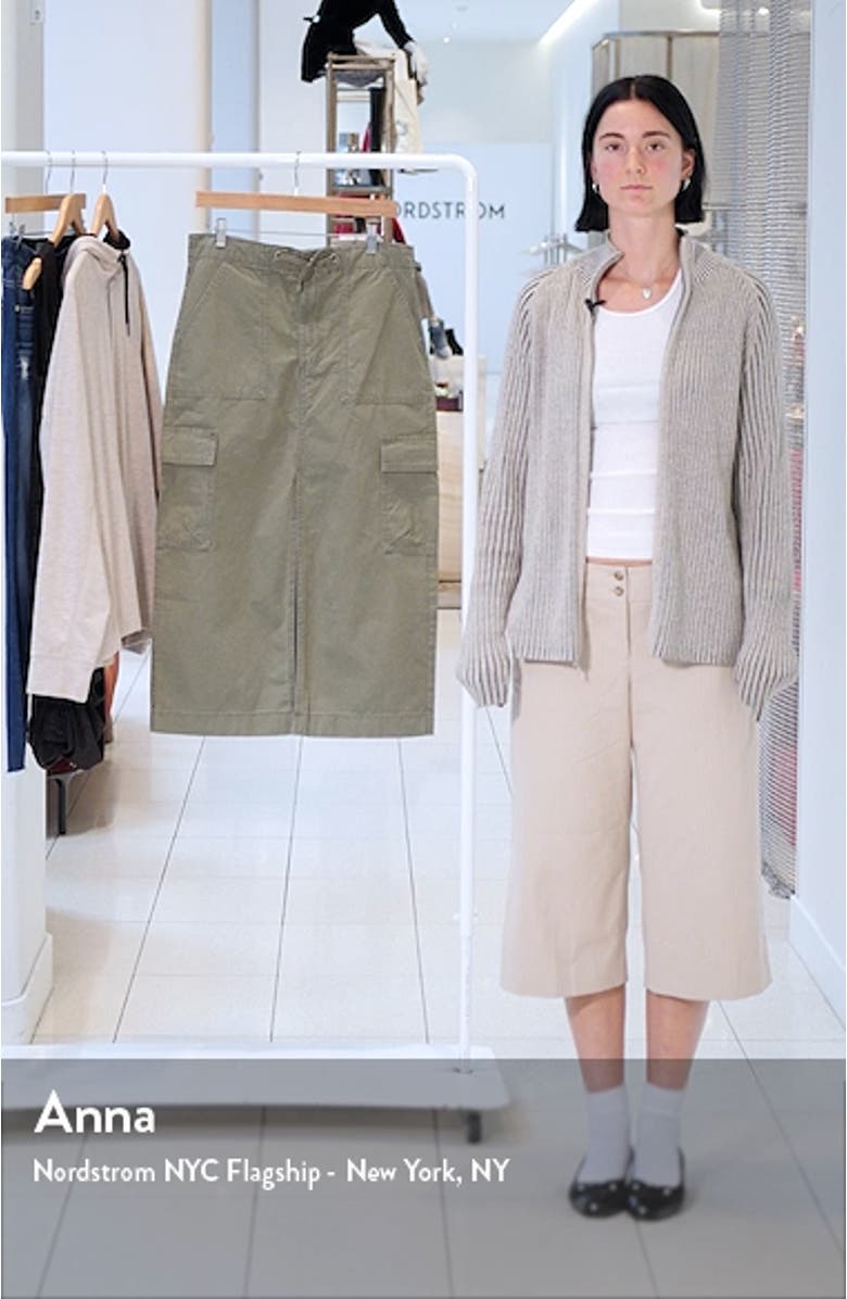 Cotton Cargo Maxi Skirt, sales video thumbnail