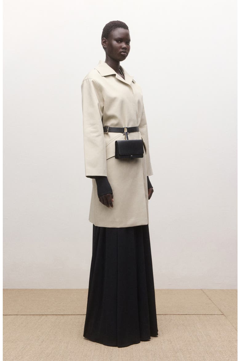 Cotton Twill Trench Coat, Alternate, color, LIGHT/ PASTEL GREY