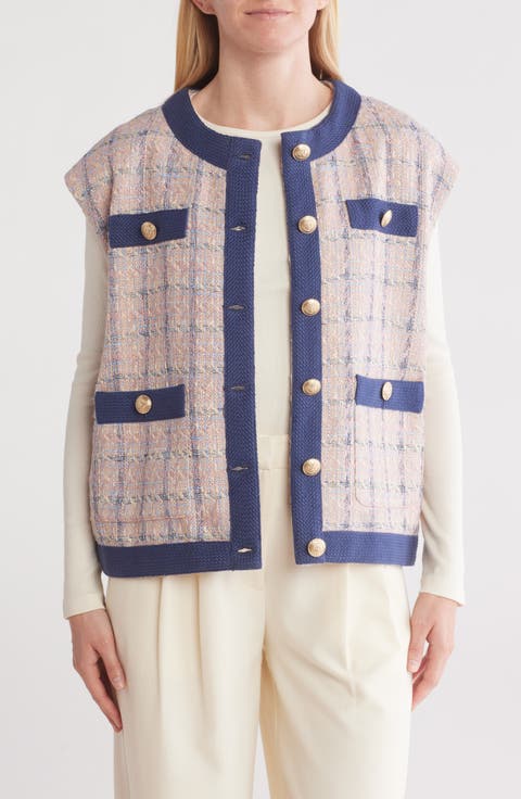 Laurel Oversize Tweed Vest
