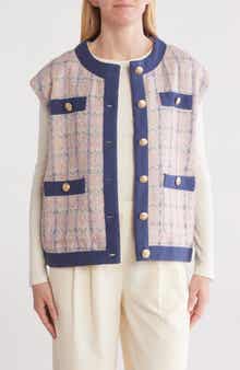 Laurel Oversize Tweed Vest