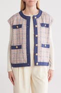 L'AGENCE Laurel Oversize Tweed Vest