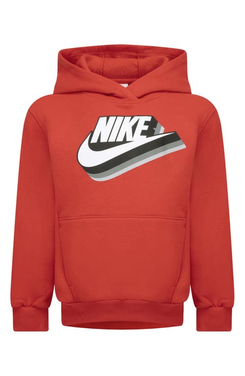 Kids' Swoosh Futura Graphic Print Hoodie (Little Kid)