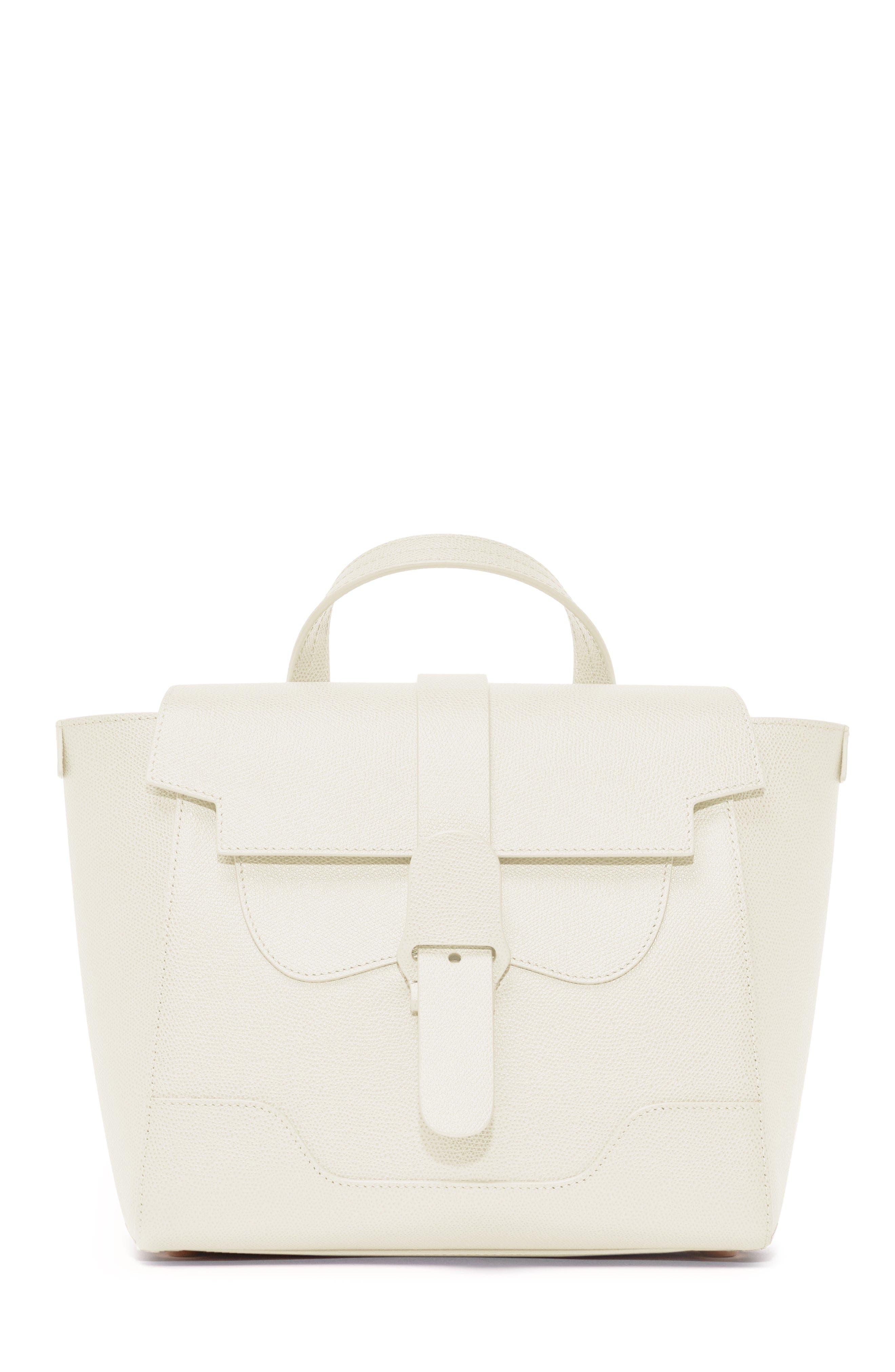 Midi Maestra Pebbled Leather 4-Way Convertible Handbag, Main, color, Cream