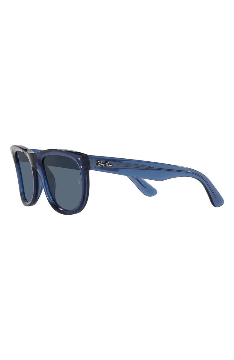 Ray-Ban Reverse Wayfarer 53mm Square Sunglasses, Main, color, Dark Blue