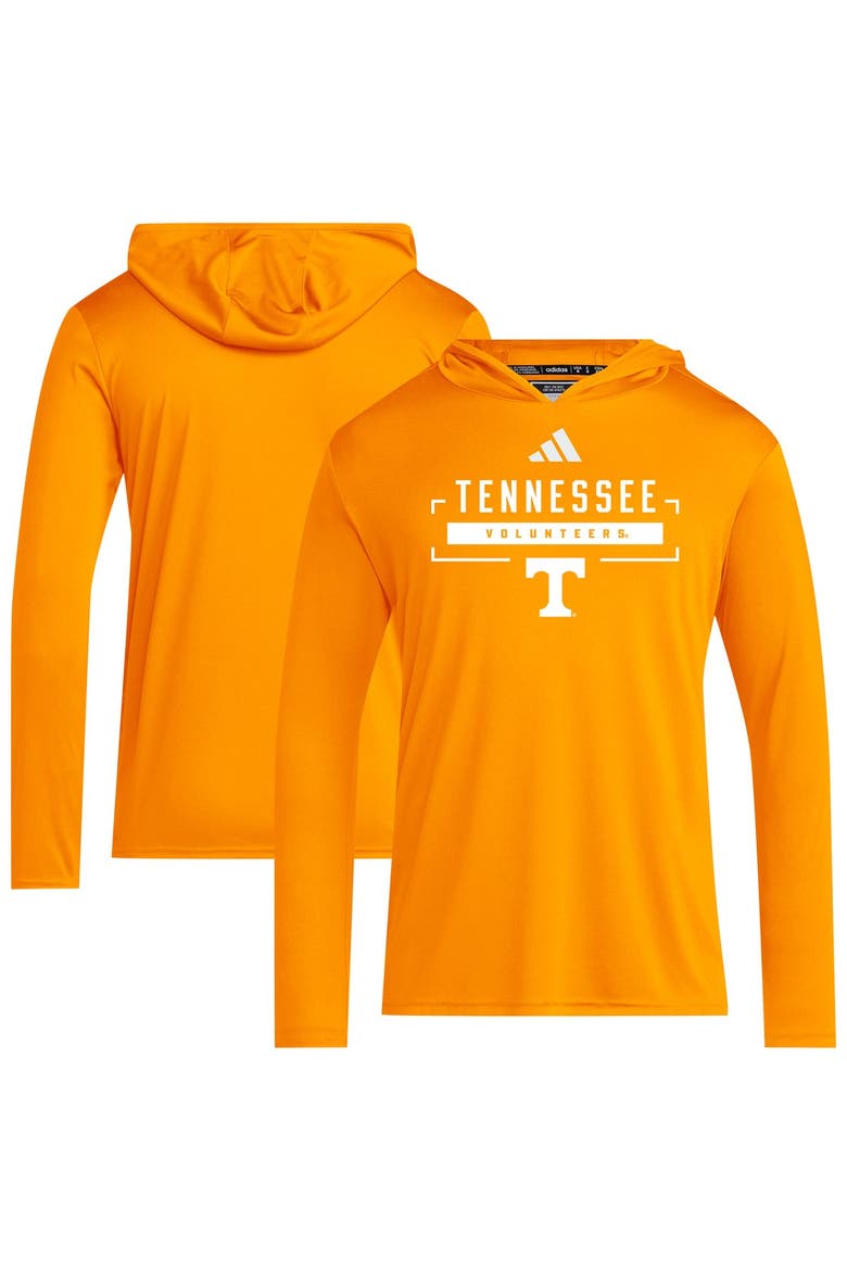 Men's adidas  Tennessee Orange Tennessee Volunteers D4T Long Sleeve Hooded T-Shirt, Main, color, Tennessee Orange